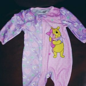 Disney baby pooh bear footie pajamas